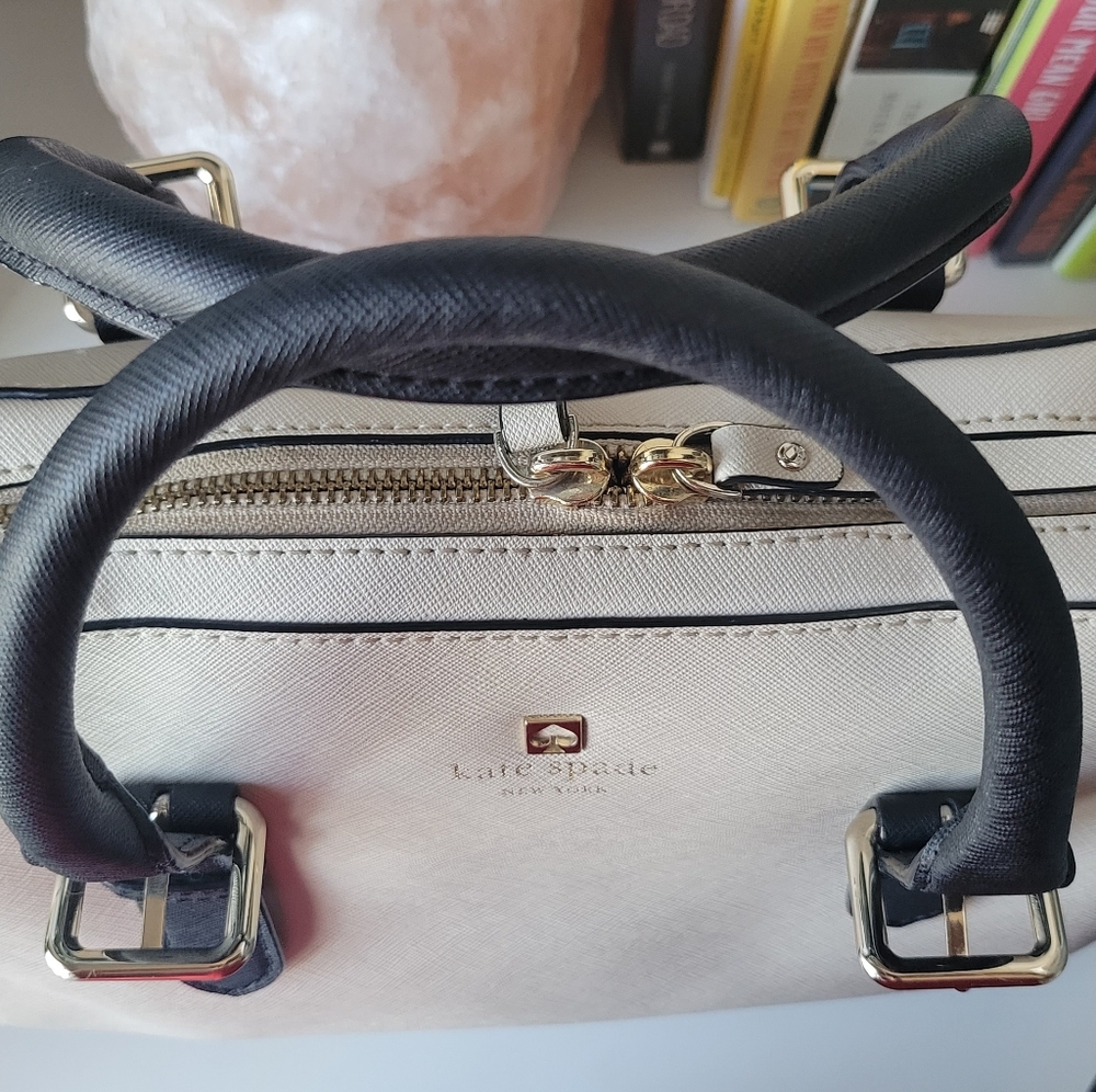 Euc Kate Spade Color Block Satchel - image 4